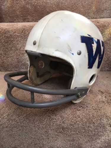 Vintage Original Nokona Football Helmet Washington Huskies 1960s Sports Mem, Cards & Fan Shop:Fan Apparel & Souvenirs:College-NCAA WESTBROOKSPORTSCARDS   