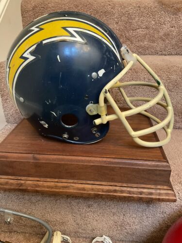 Vintage Game Used Riddell Kra-Lite II Football Helmet San Diego Chargers Sports Mem, Cards & Fan Shop:Fan Apparel & Souvenirs:Football-NFL Riddell   