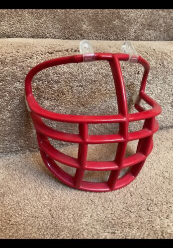 Vintage Red Riddell 1990s Double Wire Kra-Lite NJOP Football Helmet Facemask Sporting Goods:Team Sports:Football:Clothing, Shoes & Accessories:Helmets & Hats Riddell   