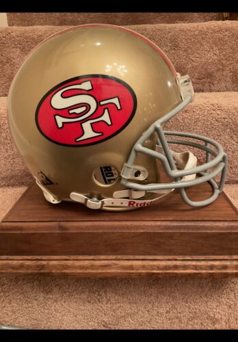 Vintage Riddell VSR-4 Football Helmet San Francisco 49ers Montana Rice Autograph