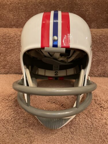 Riddell Kra-Lite RK2 Suspension Football Helmet 1963 Boston Patriots Parilli Sports Mem, Cards & Fan Shop:Fan Apparel & Souvenirs:Football-NFL Riddell   