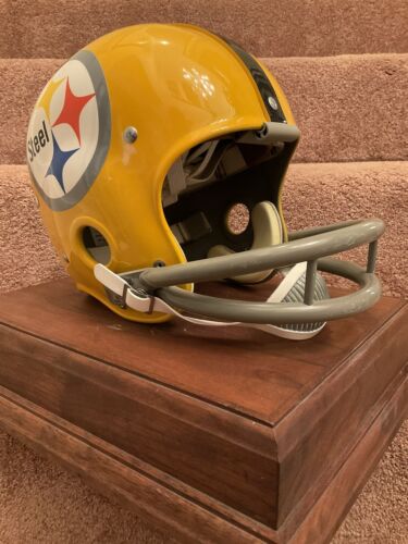 Riddell Kra-Lite RK2 Suspension Football Helmet 1962 Pittsburgh Steelers Playoff Sports Mem, Cards & Fan Shop:Fan Apparel & Souvenirs:Football-NFL Riddell   