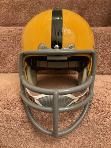 authentic yellow bike football helmet shell TK5 Style Suspension Football Helmet 1962 Pittsburgh Steelers Big Dadd – WESTBROOKSPORTSCARDS