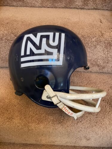 Vintage Riddell Kra-Lite Football Helmet 1975 New York Giants Disco NY