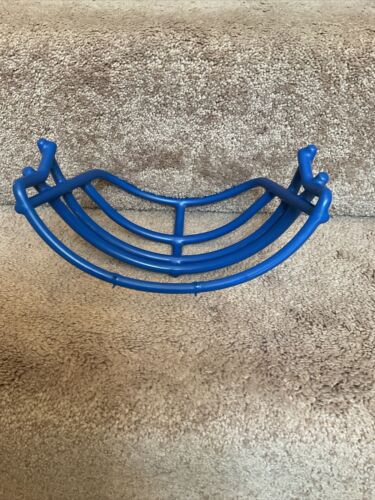 Vintage Blue Schutt 1970s Double Wire JOP Red Dot L Football Helmet Facemask Sporting Goods:Team Sports:Football:Clothing, Shoes & Accessories:Helmets & Hats Schutt   