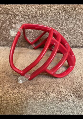 Vintage Red Riddell 1990s Double Wire Kra-Lite NJOP Football Helmet Facemask Sporting Goods:Team Sports:Football:Clothing, Shoes & Accessories:Helmets & Hats Riddell   