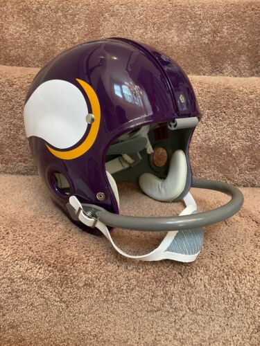 boomwhacket song football helmets Minnesota Vikings Painted Horns RK2 Style Suspension Football Helmet J – WESTBROOKSPORTSCARDS