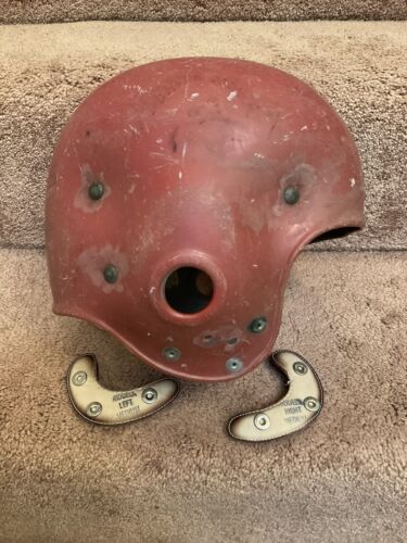 1950 football helmet for sale Riddell 1950s RT2 Vintage Football Helmet Rare Snap In Jaw Pads Type – WESTBROOKSPORTSCARDS