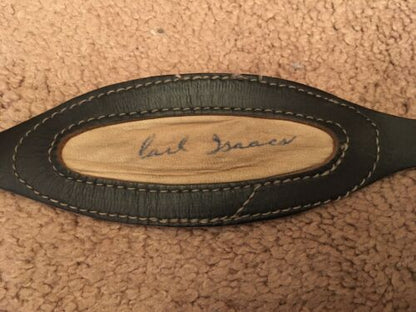 1940s-1950s Leather Football Helmet Chin Strap Autographed Pliable Con WESTBROOKSPORTSCARDS 1940s-1950s Leather Football Helmet Chin Strap Autographed Pliable Con WESTBROOKSPORTSCARDS