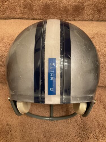 cowboys motorcycle helmet MaxPro Dallas Cowboys Clear Shell Football Helmet Randy White Read Des – WESTBROOKSPORTSCARDS