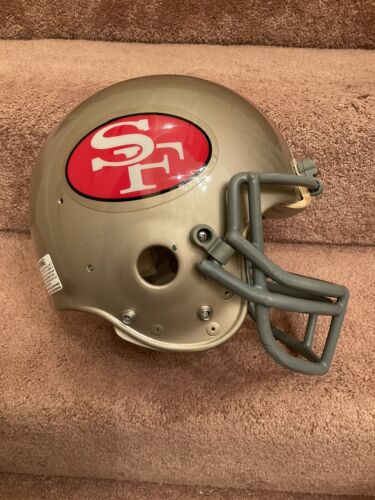 Vintage Riddell PAC3 Football Helmet San Francisco 49ers Schutt Green Dot OPODW