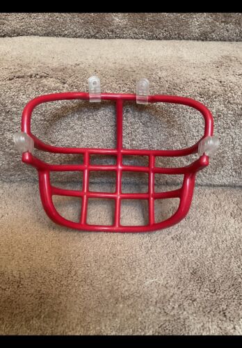 Vintage Red Riddell 1990s Double Wire Kra-Lite NJOP Football Helmet Facemask Sporting Goods:Team Sports:Football:Clothing, Shoes & Accessories:Helmets & Hats Riddell   