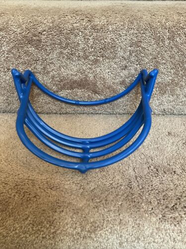 Vintage Blue Schutt 1970s Double Wire JOP Red Dot L Football Helmet Facemask Sporting Goods:Team Sports:Football:Clothing, Shoes & Accessories:Helmets & Hats Schutt   