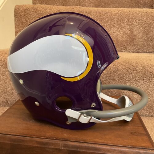 Minnesota Vikings “Big Horns” RK2 Style Suspension Football Helmet Joe Kapp Sports Mem, Cards & Fan Shop:Fan Apparel & Souvenirs:Football-NFL WESTBROOKSPORTSCARDS   
