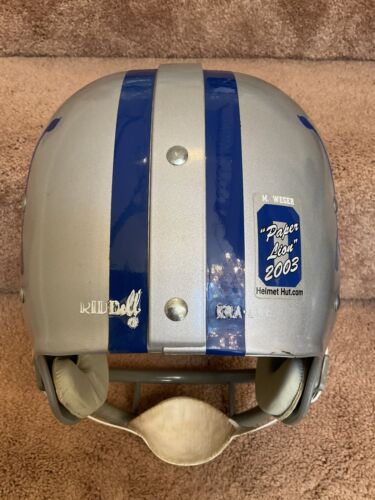 Riddell Kra-Lite RK2 Football Helmet 1967 Detroit Lions Mike Weger Autographed Sports Mem, Cards & Fan Shop:Fan Apparel & Souvenirs:Football-NFL Riddell   