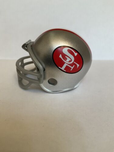 49ers football helmet set San Francisco 49ers Riddell NFL Pocket Pro Helmet From Series 1 Throwb – WESTBROOKSPORTSCARDS