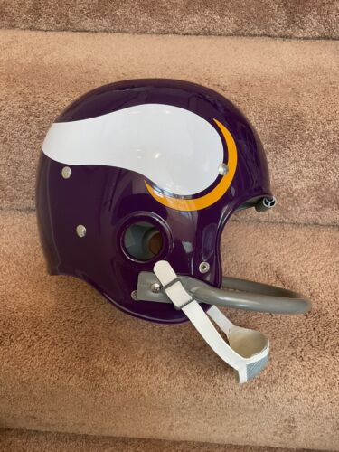Minnesota Vikings Painted Horns RK2 Style Suspension Football Helmet Joe Kapp