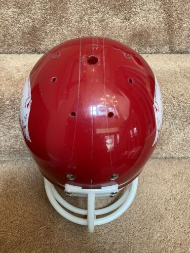 authentic arkansas razorback football helmet Arkansas Razorbacks 1969 MacGregor Clear Shell Football Helmet Bill Bu – WESTBROOKSPORTSCARDS