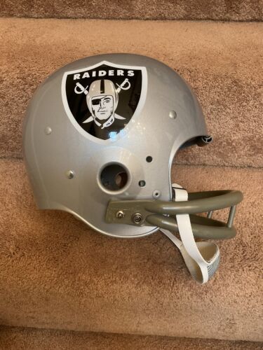 Oakland Raiders RIDDell TK2 Football Helmet BD-9 Facemask Officially Licensed