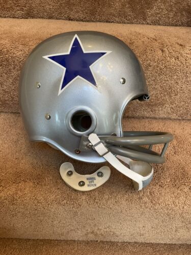 Riddell Kra-Lite RK2 Suspension Football Helmet 1966 Dallas Cowboys Don Perkins Sports Mem, Cards & Fan Shop:Fan Apparel & Souvenirs:Football-NFL Riddell   