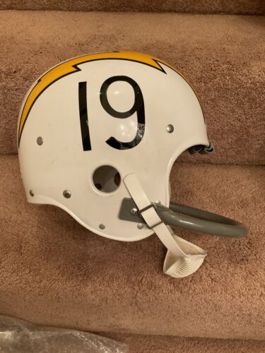 Wilson F-2005 Football Helmet 1969 San Diego Chargers Lance Alworth Sports Mem, Cards & Fan Shop:Game Used Memorabilia:Football-NFL:Helmet WESTBROOKSPORTSCARDS   