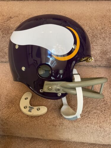 Riddell Kra-Lite TK2 Suspension Football Helmet 1973 Minnesota Vikings  Krause