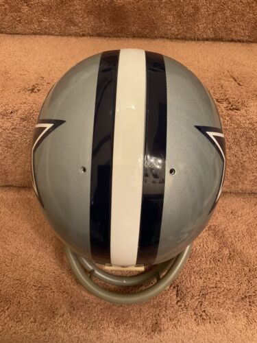 dallas cowboy motorcycle helmet Original Riddell TK2 Football Helmet Dallas Cowboys Authentic Color Pn – WESTBROOKSPORTSCARDS