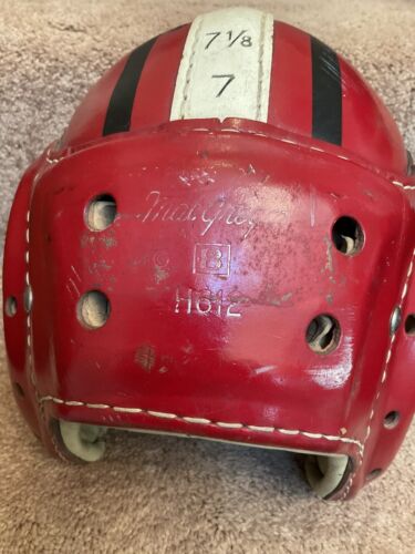 Bulldog Turner Autographed MacGregor H612 Leather Suspension Football Helmet