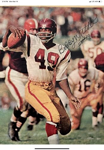 1964 Washington Redskins Feather RK2 Style Custom Football Helmet Bobby Mitchell Sports Mem, Cards & Fan Shop:Autographs-Original:Football-NFL:Helmets WESTBROOKSPORTSCARDS   