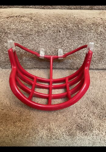 Vintage Red Riddell 1990s Double Wire Kra-Lite NJOP Football Helmet Facemask Sporting Goods:Team Sports:Football:Clothing, Shoes & Accessories:Helmets & Hats Riddell   