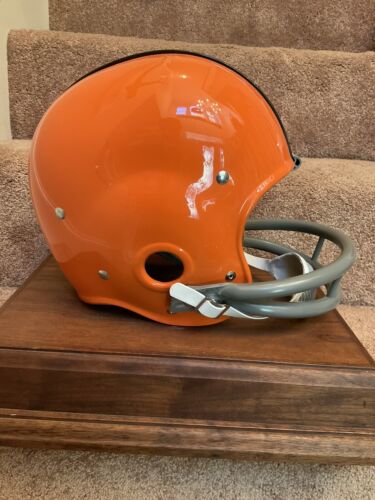 cleveland browns football helmets sale RK4 Husky Vintage Style Suspension Football Helmet Cleveland Browns Ji – WESTBROOKSPORTSCARDS