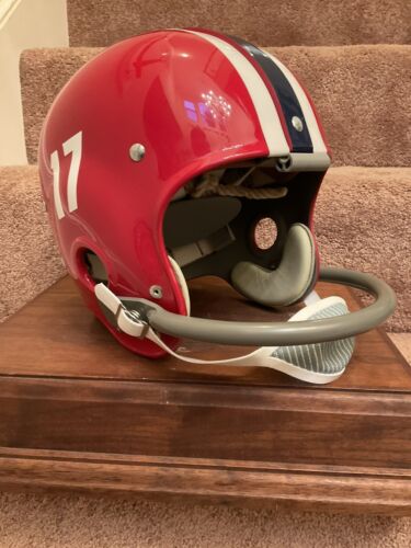SMU Mustangs Suspension Football Helmet Authentic Reproduction Meredith