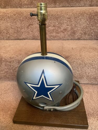 Vintage Original Riddell 1970 Dallas Cowboys Kra-Lite Football Helmet Lamp