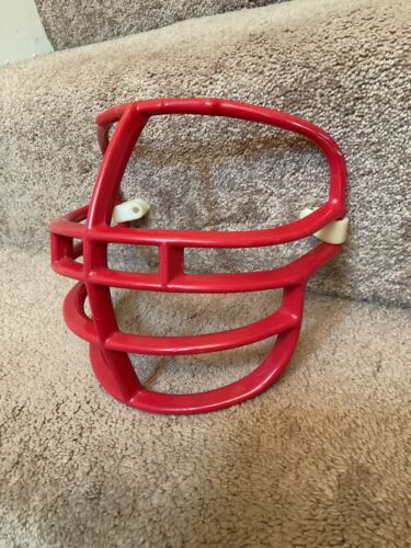 face masks for revo speed football helmets Vintage Red Riddell 1990s DoubleWire Kra-Lite NJOP Football Helmet Fac – WESTBROOKSPORTSCARDS