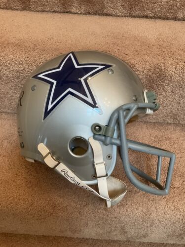 Dallas Cowboys Rare Rawlings RTS Football Helmet Dorsett Schutt Green Dot OPO