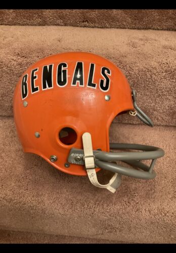 Vintage RIDDell Kra-Lite II TK2 Custom Football Helmet Cincinnati Bengals 1973
