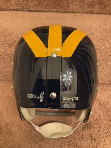 bike helmets wolverines Michigan Wolverines 1956-68 Riddell Kra-Lite Suspension Football Helme – WESTBROOKSPORTSCARDS