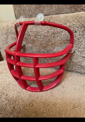 Vintage Red Riddell 1990s Double Wire Kra-Lite NJOP Football Helmet Facemask Sporting Goods:Team Sports:Football:Clothing, Shoes & Accessories:Helmets & Hats Riddell   