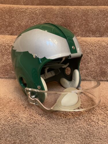 Philadelphia Eagles Painted Wings RK4 Style Lucite Facemask Football Helmet Sports Mem, Cards & Fan Shop:Fan Apparel & Souvenirs:Football-NFL Riddell   