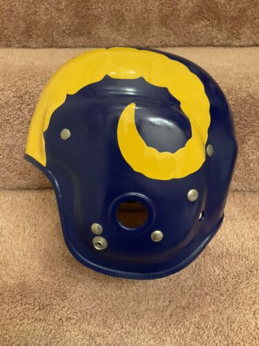 Original Vintage MacGregor E730G Football Helmet- 1948 Los Angeles Rams Sports Mem, Cards & Fan Shop:Fan Apparel & Souvenirs:Football-NFL WESTBROOKSPORTSCARDS   