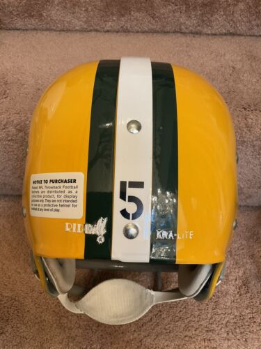 coen brothers football helmet Riddell Kra-Lite RK2 Green Bay Packers Football Helmet Paul Hornung Au – WESTBROOKSPORTSCARDS