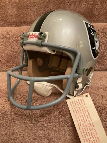 fan heads football helmet 1981 Vintage Riddell WD1 Football Helmet- Custom Oakland Raiders Ray G – WESTBROOKSPORTSCARDS