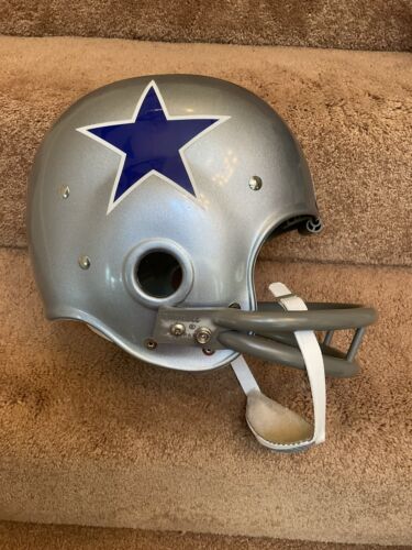 Riddell Kra-Lite RK2 Suspension Football Helmet 1966 Dallas Cowboys Don Perkins Sports Mem, Cards & Fan Shop:Fan Apparel & Souvenirs:Football-NFL Riddell   