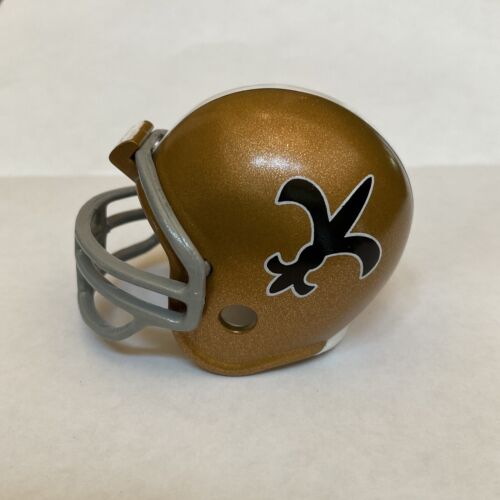 Custom New Orleans Saints Concept Throwback Riddell Pocket Pro Gold Helmet