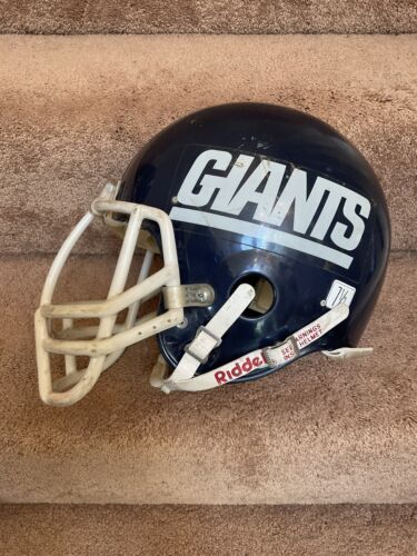 1986 New York Giants Vintage Riddell WD1 Football Helmet Large Size 7 1/2