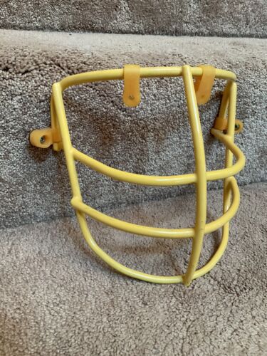 Vintage Schutt 1969 NJOP Large Red Dot Yellow Gold Football Helmet Face Mask Sporting Goods:Team Sports:Football:Clothing, Shoes & Accessories:Helmets & Hats Schutt   