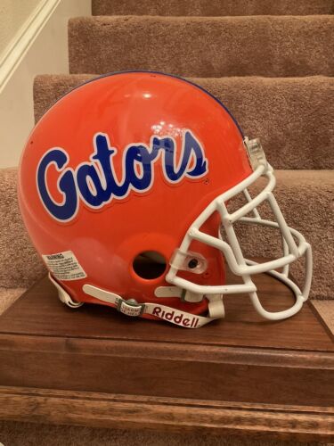 florida gators football helmets Game Used RIddell VSR4 Football Helmet- Custom Florida Gators – WESTBROOKSPORTSCARDS