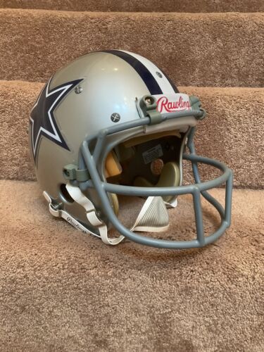 football green dot helmet Dallas Cowboys Rare Rawlings RTS Football Helmet Dorsett Schutt Green – WESTBROOKSPORTSCARDS