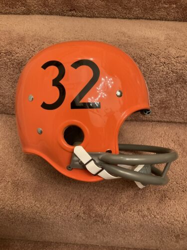 RK Vintage Style Cleveland Browns Suspension Football Helmet Jim Brown