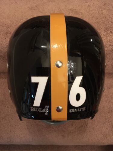 Riddell Kra-Lite RK2 Suspension Football Helmet 1963 Pittsburgh Steelers Playoff Sports Mem, Cards & Fan Shop:Fan Apparel & Souvenirs:Football-NFL Riddell   